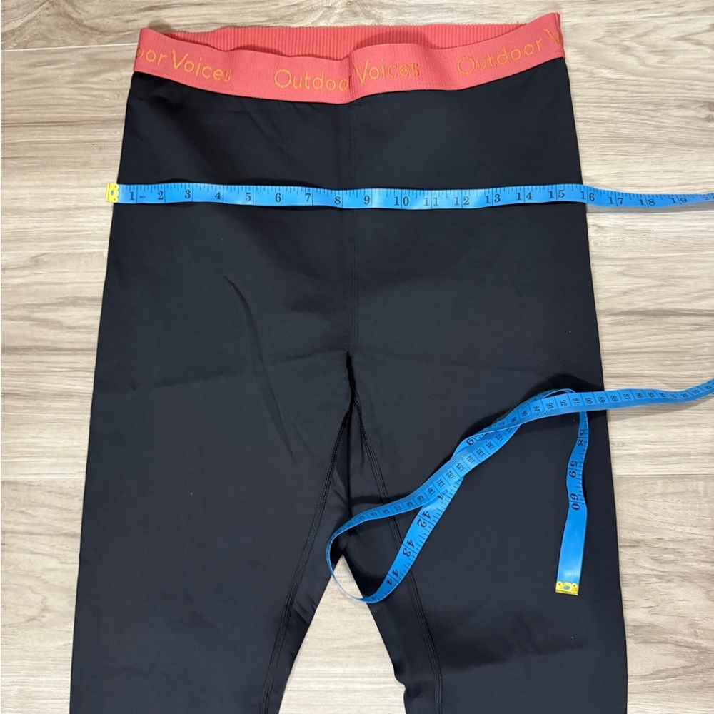 Outdoor Voices women's leggings, size L, black with pink waistband - Picture 3 of 6